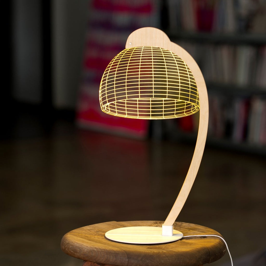מנורת אשליית תלת מימד בעיצוב ישראלי מקורי, סטודיו צ'חה