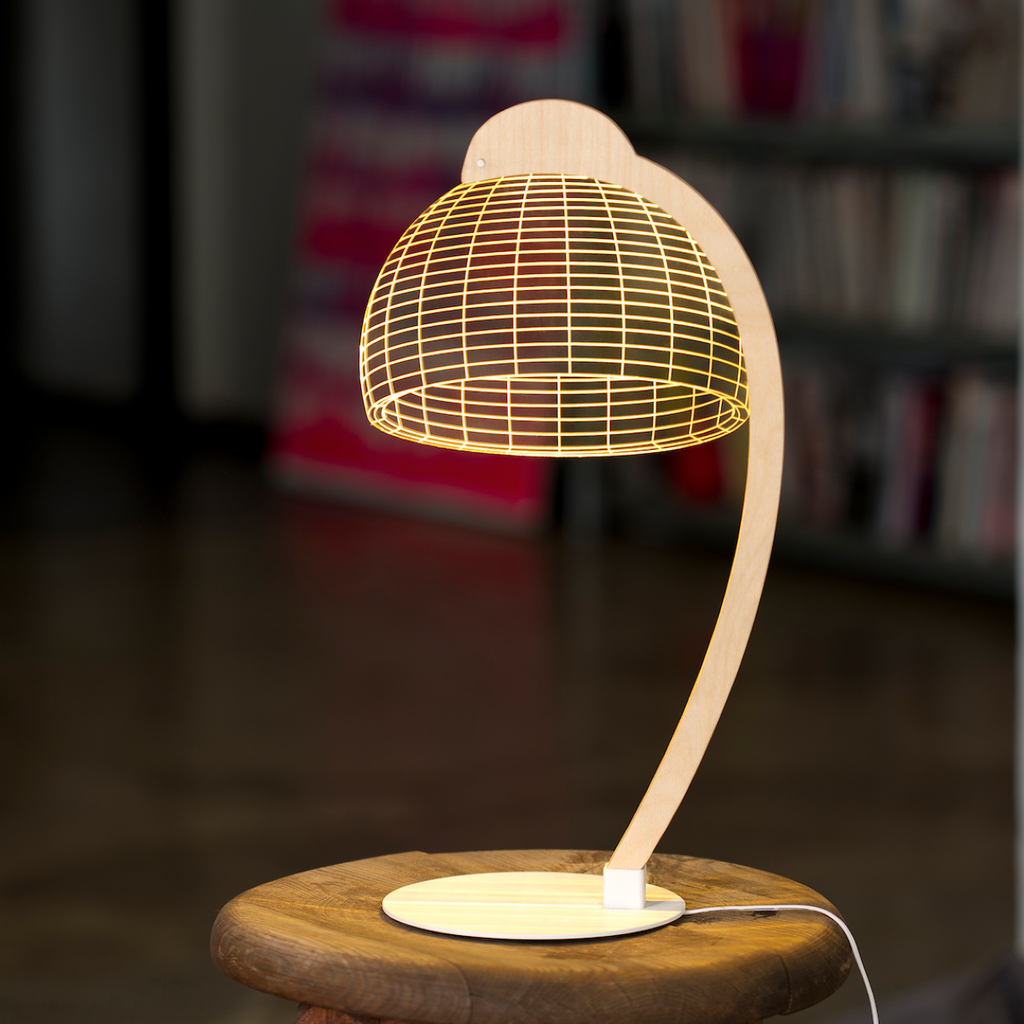 מנורת אשליית תלת מימד, דגם "דום" סטודיו צ'חה